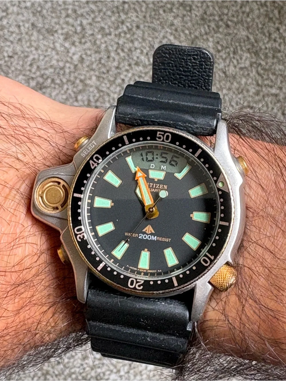 Citizen Aqua land Diver Limited Edition Anniversary 200M Ana+Digi Quartz Watch